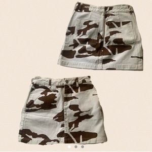 Cow Print Mini Skirt